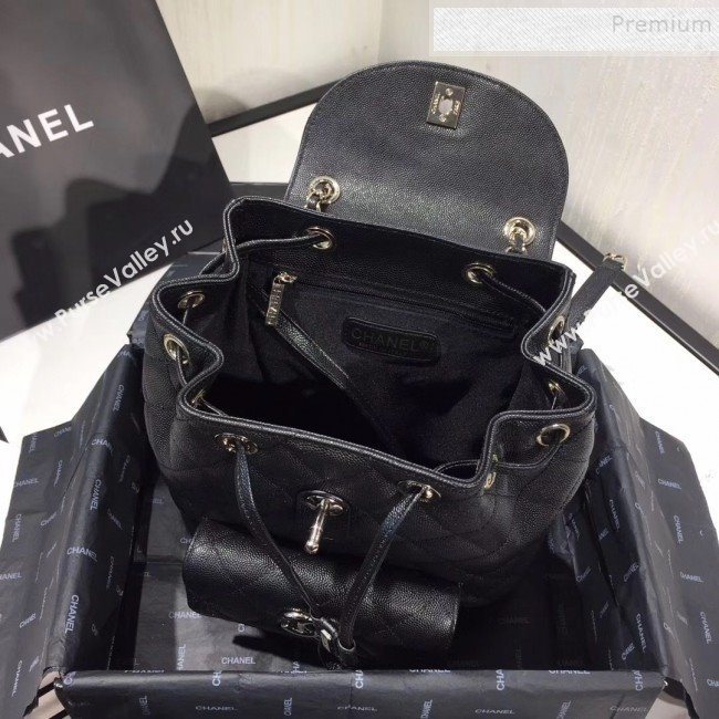 Chanel Grained Calfskin Backpack AS1371 Black 2020 (KAIS-9120911)