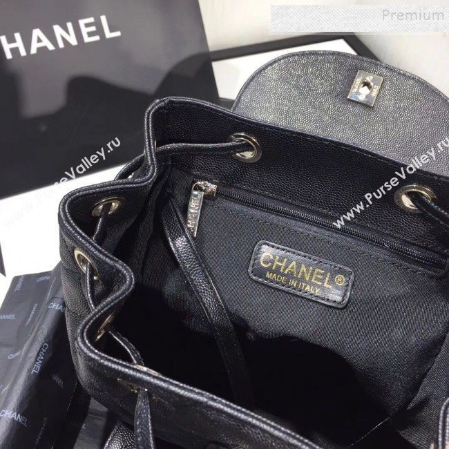 Chanel Grained Calfskin Backpack AS1371 Black 2020 (KAIS-9120911)