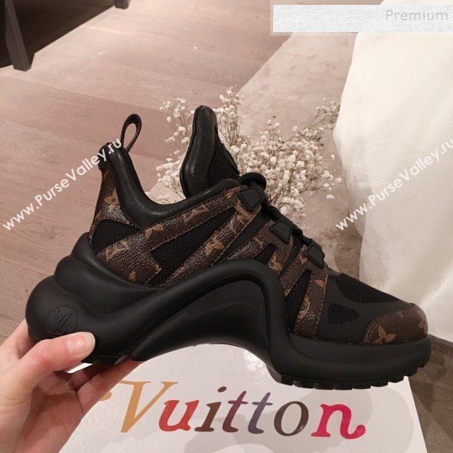 Louis Vuitton LV Archlight Monogram Canvas Sneaker Black 2020 (KL-9121230)