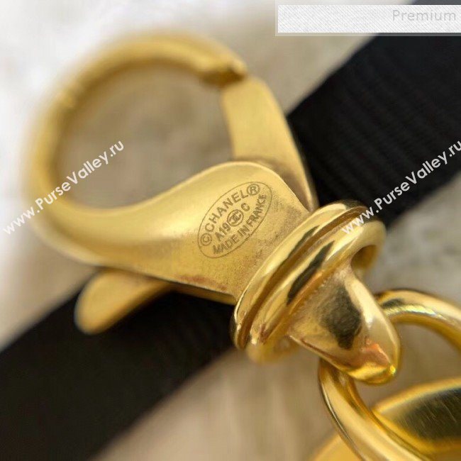 Chanel Metal Tag Bag Charm and Key Holder Gold 2019 (YF-9121248)