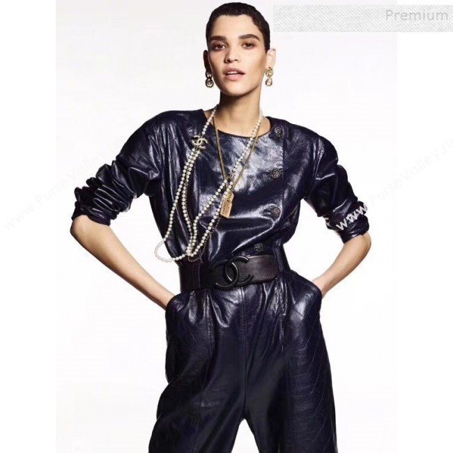 Chanel Metal Tags Pendants Long Necklace AB3098 Gold 2019 (YF-9121249)