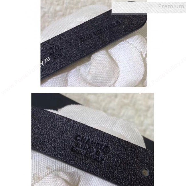 Chanel Pearl Leather Chain Belt AA0594 Black 2019 (YF-9121259)