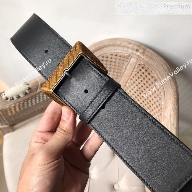Bottega Veneta Leather Belt 50mm with Vintage Framed Buckle 2019 (MS-9121121)