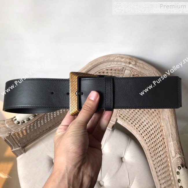 Bottega Veneta Leather Belt 50mm with Vintage Framed Buckle 2019 (MS-9121121)