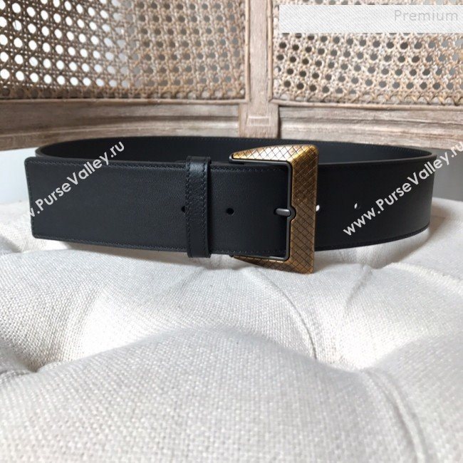 Bottega Veneta Leather Belt 50mm with Vintage Framed Buckle 2019 (MS-9121121)