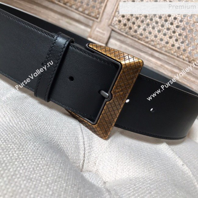 Bottega Veneta Leather Belt 50mm with Vintage Framed Buckle 2019 (MS-9121121)