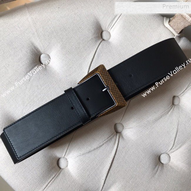 Bottega Veneta Leather Belt 50mm with Vintage Framed Buckle 2019 (MS-9121121)