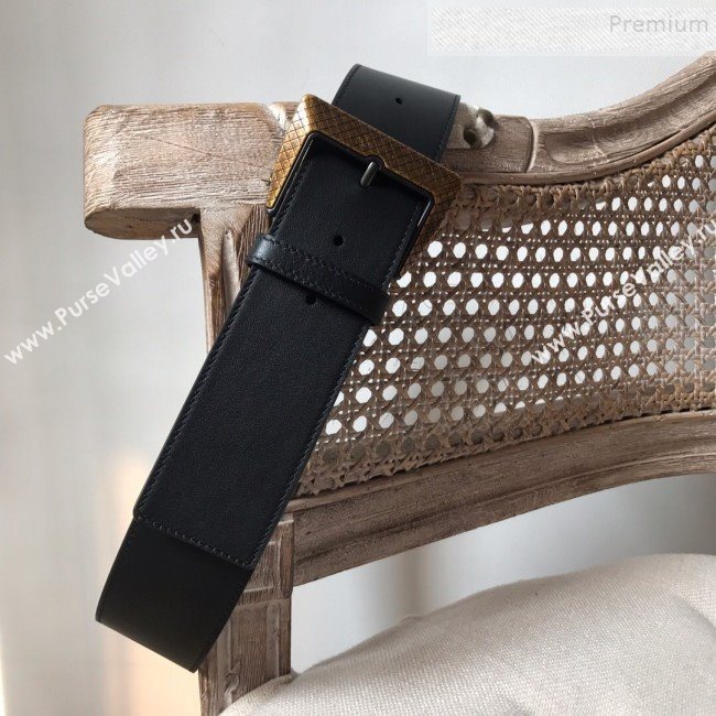 Bottega Veneta Leather Belt 50mm with Vintage Framed Buckle 2019 (MS-9121121)