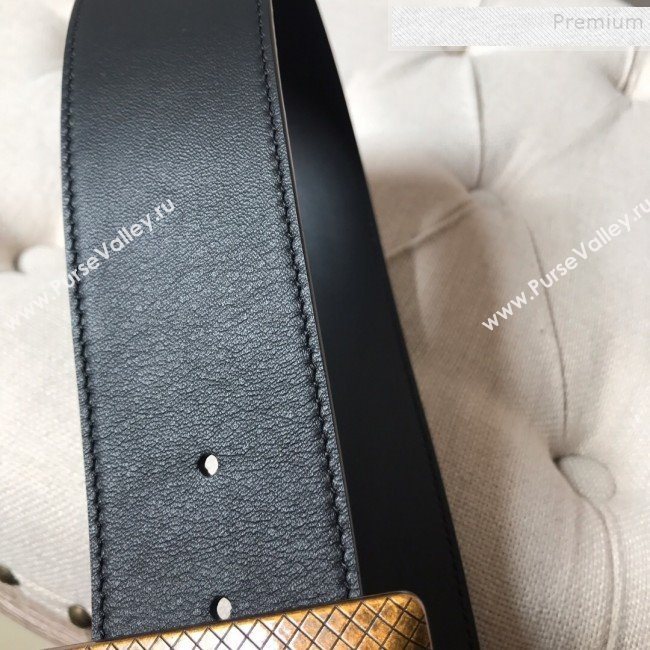 Bottega Veneta Leather Belt 50mm with Vintage Framed Buckle 2019 (MS-9121121)