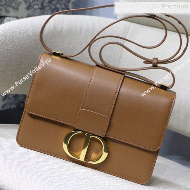 Dior 30 Montaigne CD Flap Bag in Smooth Caramel Brown Calfskin 2019 (XXG-9121427)