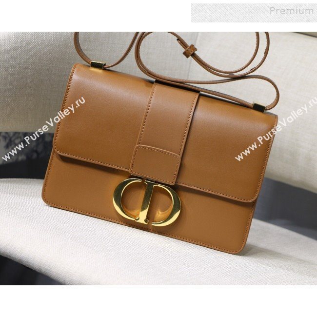 Dior 30 Montaigne CD Flap Bag in Smooth Caramel Brown Calfskin 2019 (XXG-9121427)