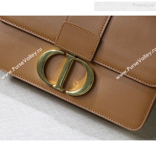 Dior 30 Montaigne CD Flap Bag in Smooth Caramel Brown Calfskin 2019 (XXG-9121427)