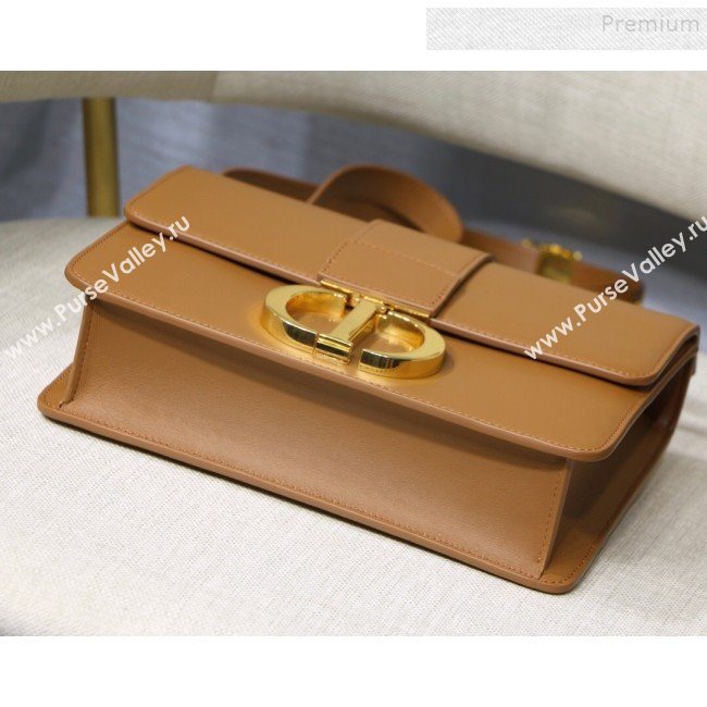 Dior 30 Montaigne CD Flap Bag in Smooth Caramel Brown Calfskin 2019 (XXG-9121427)