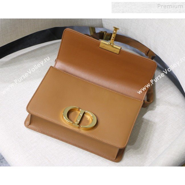 Dior 30 Montaigne CD Flap Bag in Smooth Caramel Brown Calfskin 2019 (XXG-9121427)