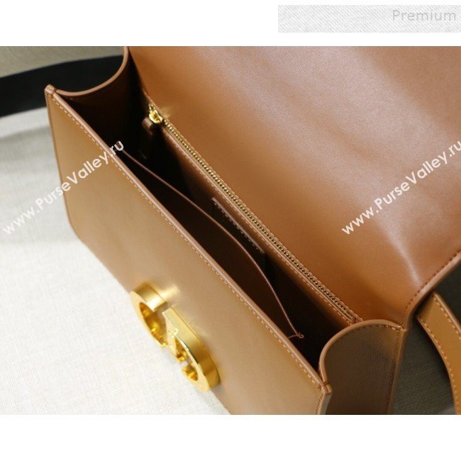 Dior 30 Montaigne CD Flap Bag in Smooth Caramel Brown Calfskin 2019 (XXG-9121427)