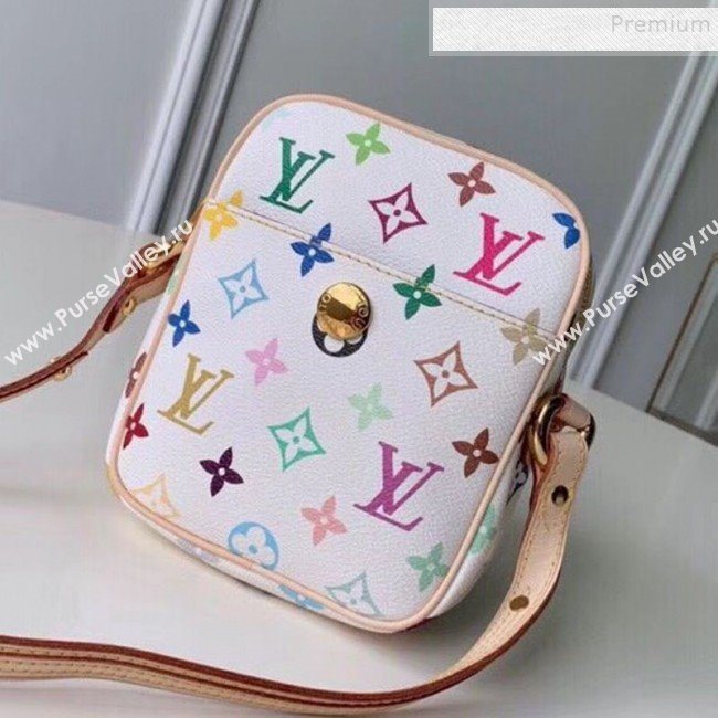 Louis Vuitton Colored Monogram Camera Bag M40055 White 2019 (KIKI-9121326)