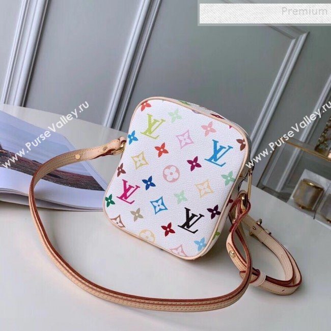 Louis Vuitton Colored Monogram Camera Bag M40055 White 2019 (KIKI-9121326)