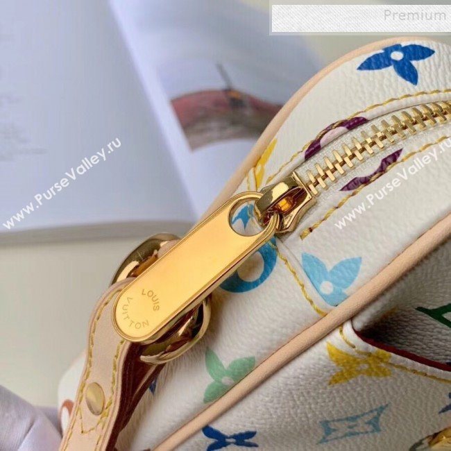 Louis Vuitton Colored Monogram Camera Bag M40055 White 2019 (KIKI-9121326)