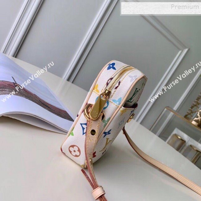 Louis Vuitton Colored Monogram Camera Bag M40055 White 2019 (KIKI-9121326)