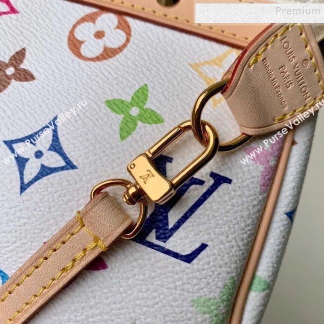 Louis Vuitton Colored Monogram Pochette Pouch M92649 White 2019 (KIKI-9121327)