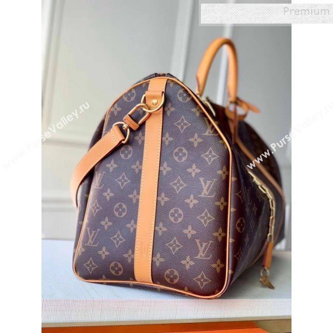 Louis Vuitton Mens Keepall 50 Bandoulière Travel Bag M44880 Monogram Canvas 2020 (KIKI-9121405)