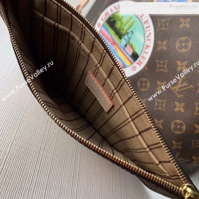 Louis Vuitton Neverfull MM Monogram Canvas Cat Print Tote M40995 2019 (KD-9121410)