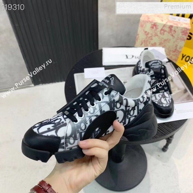 Dior Saddle Oblique Sneakers Black 2020 (XZG-9121822)