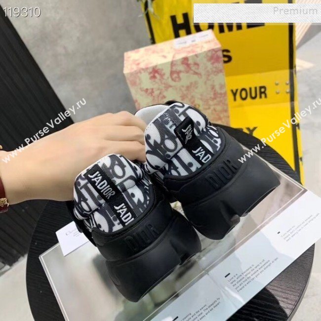 Dior Saddle Oblique Sneakers Black 2020 (XZG-9121822)