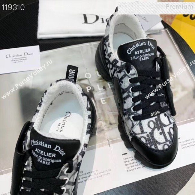 Dior Saddle Oblique Sneakers Black 2020 (XZG-9121822)