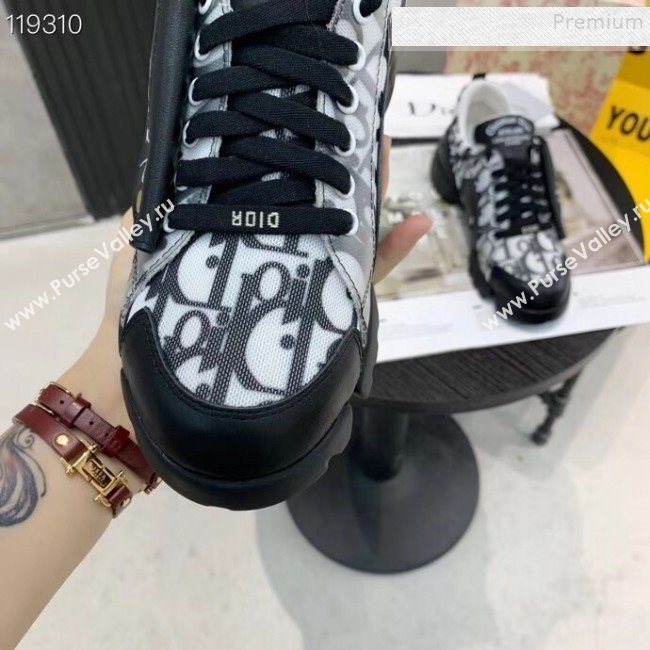 Dior Saddle Oblique Sneakers Black 2020 (XZG-9121822)