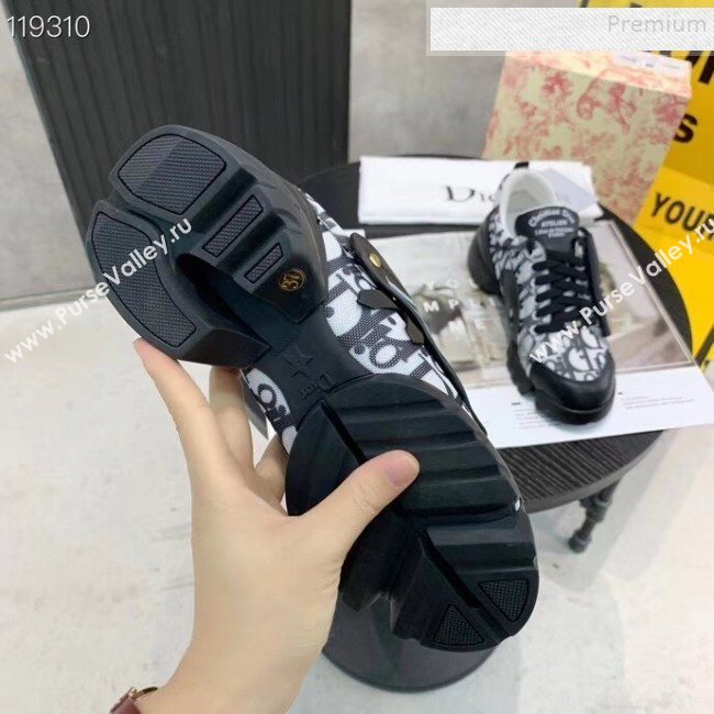 Dior Saddle Oblique Sneakers Black 2020 (XZG-9121822)