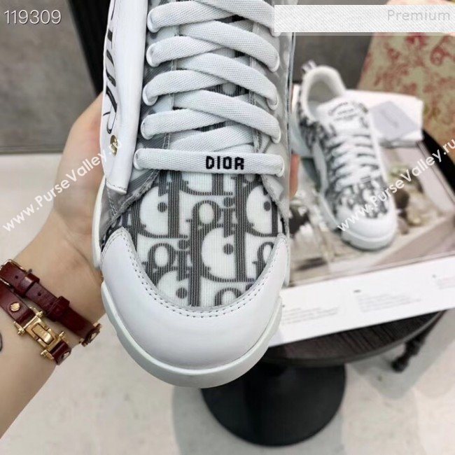 Dior Saddle Oblique Sneakers White 2020 (XZG-9121823)