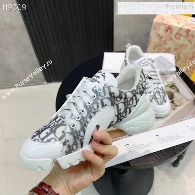 Dior Saddle Oblique Sneakers White 2020 (XZG-9121823)