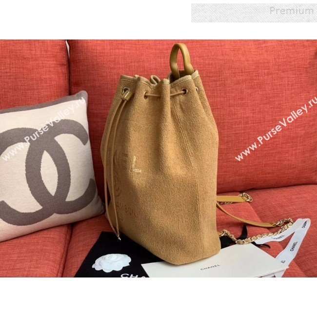 Chanel Cambo Canvas Backpack Camel 2020 (XING-9121910)