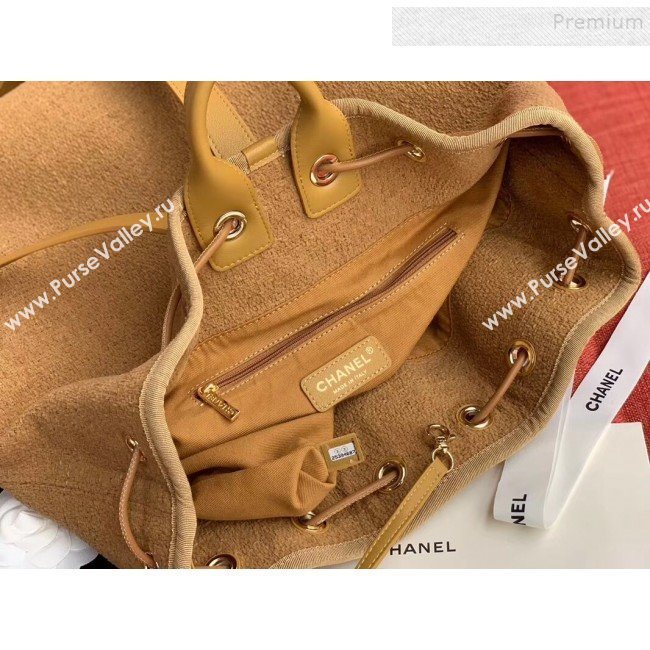 Chanel Cambo Canvas Backpack Camel 2020 (XING-9121910)