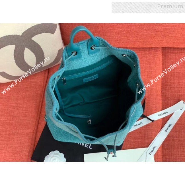 Chanel Cambo Canvas Backpack Blue 2020 (XING-9121911)