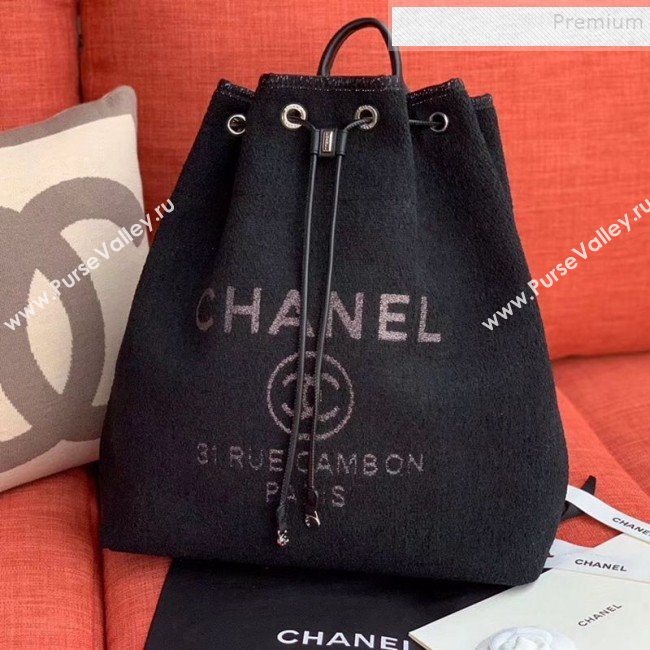 Chanel Cambo Canvas Backpack Black 2020 (XING-9121912)