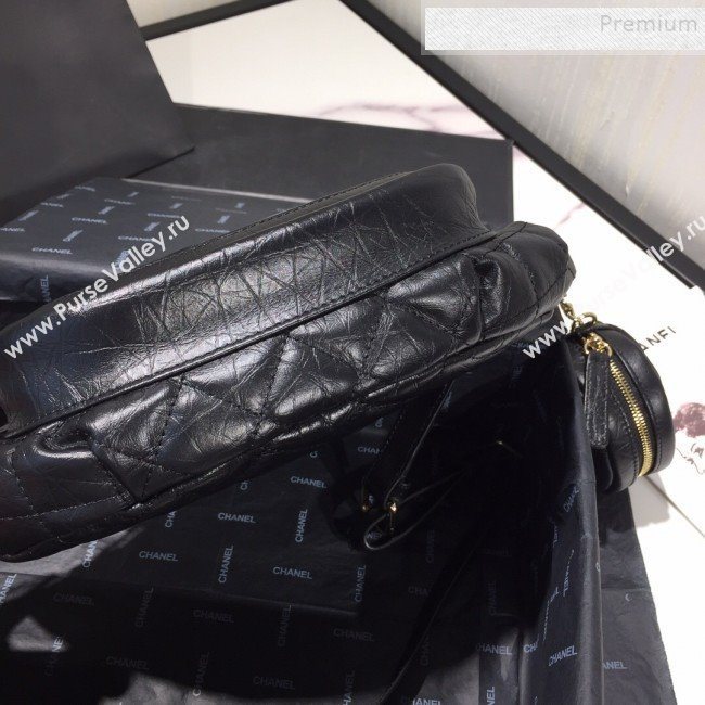 Chanel Quilted Aged Calfskin Waist Bag/Belt Bag and Coin Purse AS1077 Black 2019 (FM-9121919)