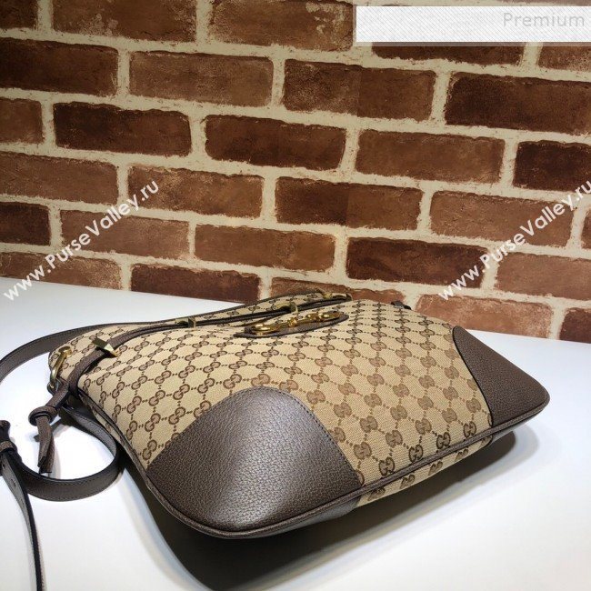 Gucci 1955 Horsebit GG Canvas Messenger Bag ‎602089 Beige 2019 (DLH-9121923)