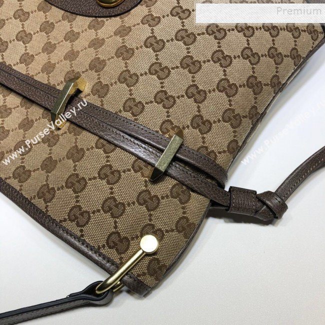 Gucci 1955 Horsebit GG Canvas Messenger Bag ‎602089 Beige 2019 (DLH-9121923)
