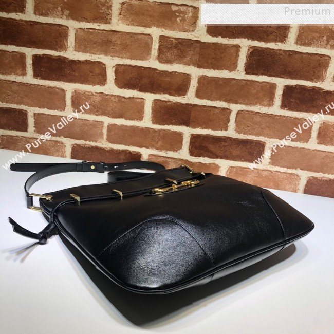 Gucci 1955 Horsebit Leather Messenger Bag ‎602089 Black 2019 (DLH-9121924)