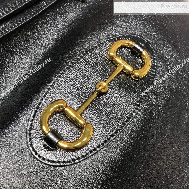 Gucci 1955 Horsebit Leather Messenger Bag ‎602089 Black 2019 (DLH-9121924)