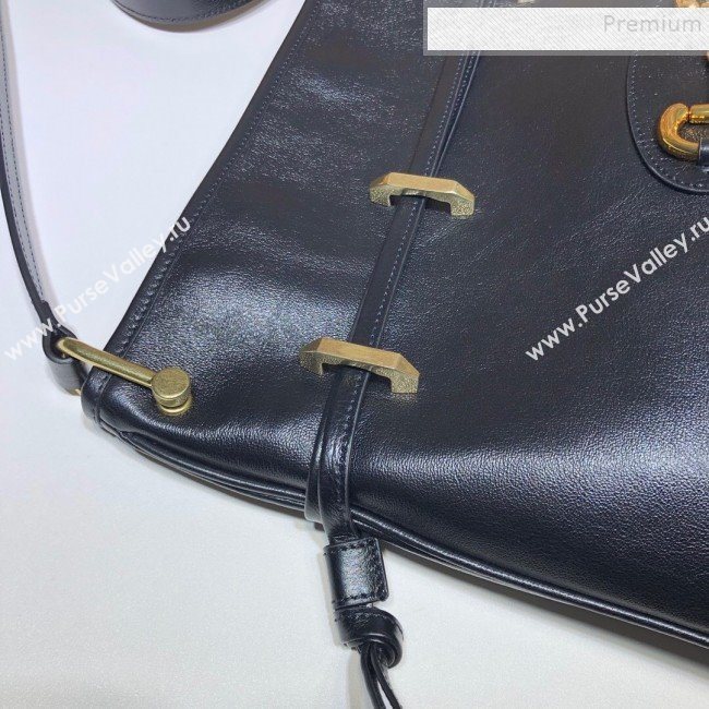 Gucci 1955 Horsebit Leather Messenger Bag ‎602089 Black 2019 (DLH-9121924)