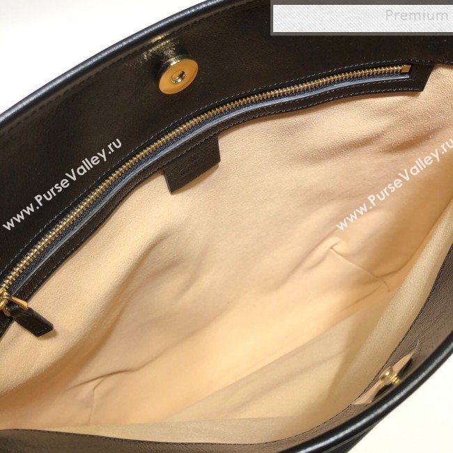 Gucci 1955 Horsebit Leather Messenger Bag ‎602089 Black 2019 (DLH-9121924)