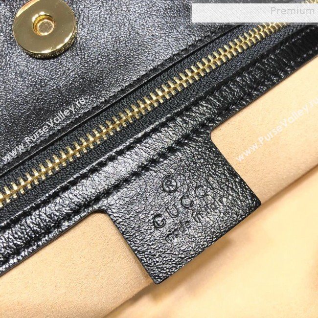 Gucci 1955 Horsebit Leather Messenger Bag ‎602089 Black 2019 (DLH-9121924)