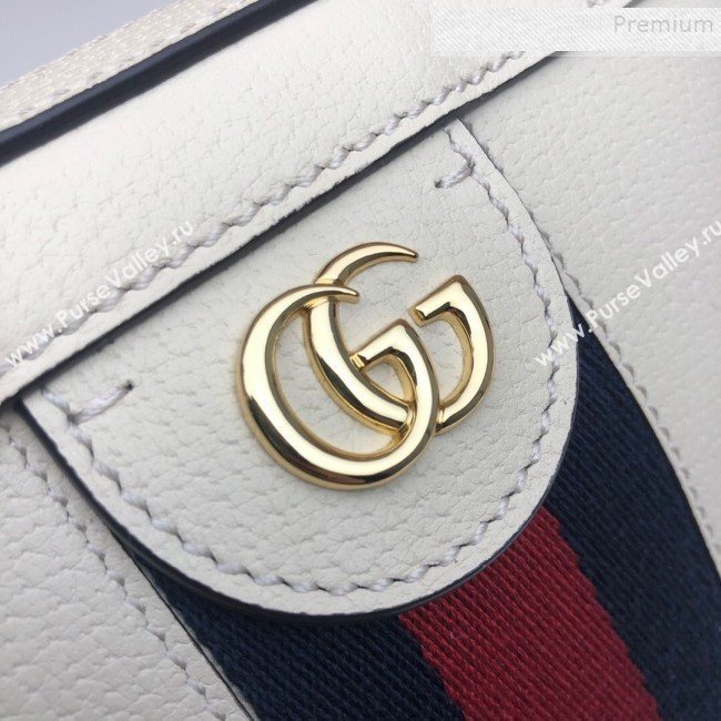 Gucci Ophidia Leather Mini Shoulder Bag 602576 White 2020 (DLH-9121926)