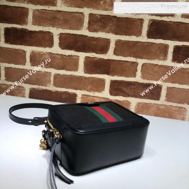 Gucci Ophidia Leather Mini Shoulder Bag 602576 Black 2020 (DLH-9121925)