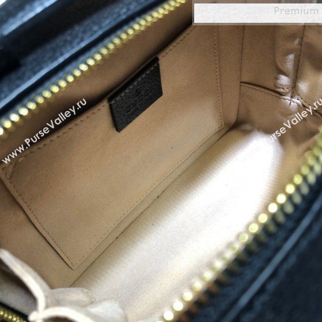 Gucci Ophidia Leather Mini Shoulder Bag 602576 Black 2020 (DLH-9121925)