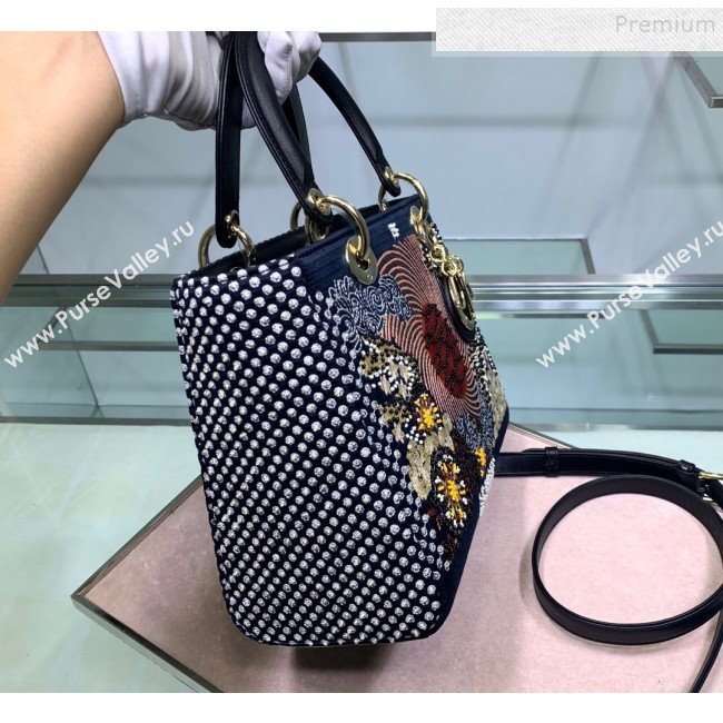 Dior Sun Lady Dior Medium Bag in Tarot Beaded Canvas 2019 (BF-9121934)