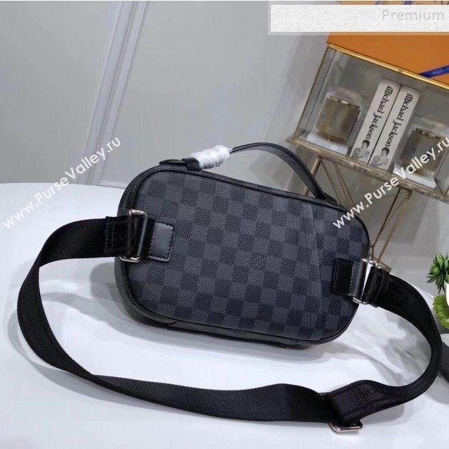 Louis Vuitton Mens Ambler Damier Graphite Canvas Belt Bag N41289 2019 (KIKI-9121737)